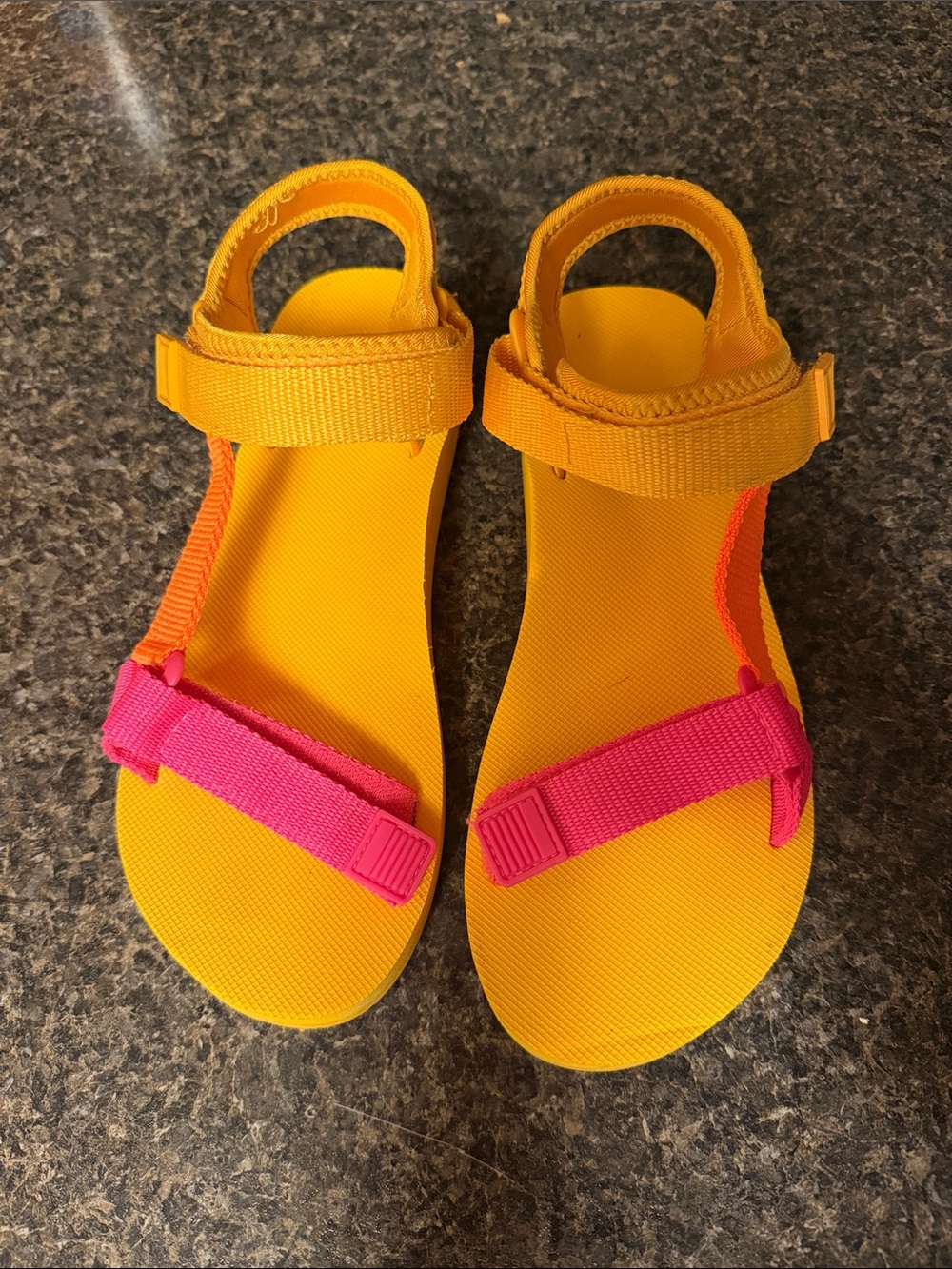 Neon Velcro Sandals